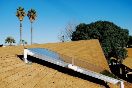 solar panel side view